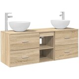  Set ormarića za kupaonicu 3 kom. Hrast sonoma 49,5 x 35 x 63 cm | shoptok.hr