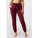 Hunkemöller Donji dio trenirke Velours Braid Red | shoptok.hr