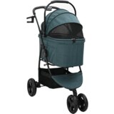 vidaXL Zložljiva otroška voziček Prilagodljiva Zelena 78 x 54 x 101 cm | Shoptok.si