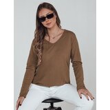 DStreet Bluzka damska oversize VAVLSTYLES gładka kamelowa | shoptok.hr