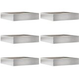  Ograda oko Travnjaka 6 pcs Srebrno 60 x 60 x 13 cm | shoptok.hr