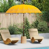 vidaXL Balineški Parasol Žuta (210-220) x 260 cm Pamuk i čvrsto drvo Cijene