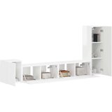  Komplet TV omaric 3 pcs Visok sijaj bela Konstruiran les - - Bela - 47.88 - 30 x 31 x 100 cm - 2025-vidaXL-Uvoz_2 | Shoptok.si