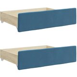 vidaXL Izvlečna dnevna postelja s predali modra 80x200 cm ža | Shoptok.si