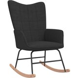 The Living Store Gugalni stol črno blago - Gugalni Stol, (21420585) | Shoptok.si