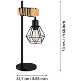 Eglo 44079 - Stona lampa TOWNSHEND 1xE27/60W/230V | Eponuda.com