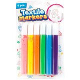 Magic Toys Barvni tekstilni flomastri, komplet 6 kos | Shoptok.si
