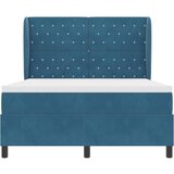  Krevet s opruga kutije Tamno plava 200 x 160 cm Baršun | shoptok.hr