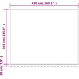  Zamjenska tkanina za tendu crveno-bijela prugasta 4,5 x 3,5 m | Eponuda.ba