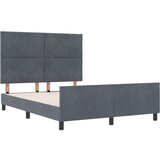 vidaXL Tamnosivi krevetni okvir, 160x200 cm, baršun | shoptok.hr