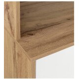Støraa Bijela/u prirodnoj boji vitrina u dekoru hrasta 84x165 cm Skandi – | shoptok.hr