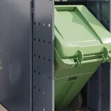  Skladištenje kanti za 4 kante Svijetlo siva Čelik s prahom | shoptok.hr