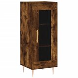  Visoka komoda dimljeni hrast 34,5x34x180cm konstruiranog drva Slike