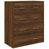  Komoda s 4 ladice 60 x 30,5 x 71 cm boja smeđeg hrasta | shoptok.hr