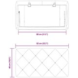 Jastuk za uzglavlje plavi 80 cm baršunasti | shoptok.hr