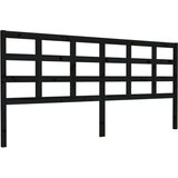  Uzglavlje za krevet crno 205 5 x 4 x 100 cm od masivne borovine | shoptok.hr