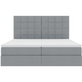  Krevet s od storage Svijetlo siva 180 x 200 cm Lažna koža | shoptok.hr