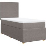 vidaXL Krevet s oprugama i madracem smeđesivi 80x200 cm od tkanine | shoptok.hr