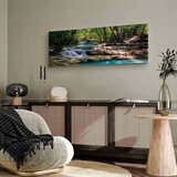  Slika - Nature: Forest Waterfall 120x40 Premium Print | shoptok.hr