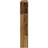 vidaXL Vzglavna omarica starinski les 120x19x104,5 cm inženirski les | Shoptok.si