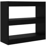 Maison Chic Knjižna omara - Knjižni regal črna 80x30x72 cm iverna plošča, (21723184) Cene