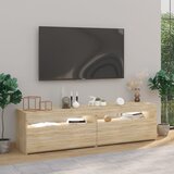 TV ormarići s LED svjetlima 2 kom boja hrasta 75 x 35 x 40 cm | shoptok.hr