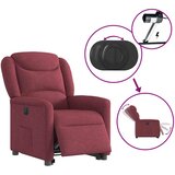  Električni naslonjač na podizanje od tkanine boja vina | shoptok.hr