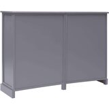  Komoda z 10 predali siva 113x30x79 cm les, (20656366) | Shoptok.si