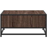  Stolić za kavu smeđa boja hrasta 60,5x60,5x30 cm drvo i metal | shoptok.hr