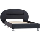  Kreveta od umjetne kože s LED svjetlima crni 90 x 200 cm | shoptok.hr
