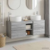  Set namještaja za kupaonicu 3 kom. Siva Sonoma 49.5 x 44.5 x 66 cm | shoptok.hr