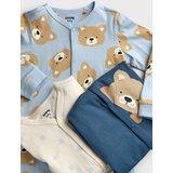 Sinsay Pamučne pidžame za bebe s motivom medvjedića i zvjezdica 3 pack | shoptok.hr