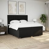  Krevet s oprugama i madracem crni 200x200 cm od tkanine | shoptok.hr