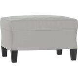 The Living Store Stolček za noge svetlo siv 60x50x41 cm tkanina iz mikrovlaken - Stolček Za Noge, (21419779) | Shoptok.si