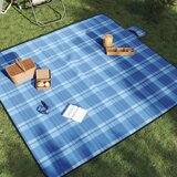  Deka za piknik sklopiva plava karirana 200 x 200 cm baršunasta | Eponuda.com