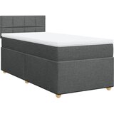  Krevet s oprugama i madracem tamnosivi 90x200 cm od tkanine | shoptok.hr