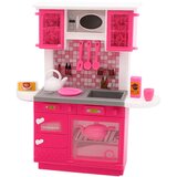  Kuhinjski set za lutke, hladnjak i pećnica, pribor, roza | shoptok.hr