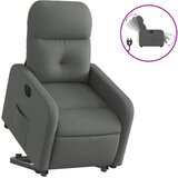 vidaXL Električni naslanjač s funkcijo vstajanja temno siv, (20927264) | Shoptok.si