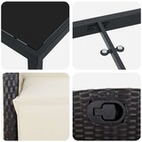 vidaXL 5-delni set vrtnih jedilnih stolov Črn PE ratan | Shoptok.si