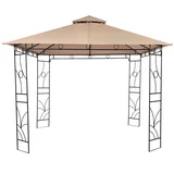 Metalna gazebo tenda panama sa duplim krovom 3 x 3m