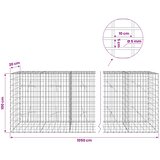  Gabion s žicom debljine 5 mm i mrežom 5x10 cm 1050x20x100 cm Slike