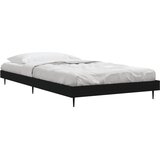  Okvir za krevet crni 90 x 190 cm od konstruiranog drva | shoptok.hr