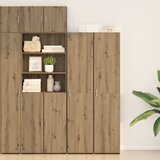 vidaXL visok regal Artisan hrast 40x42.5x185 cm Inženirski les | Shoptok.si