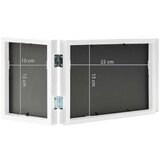 vidaXL Trodijelni okvir za fotografije bijeli 22x15 cm + 2x (10x15 cm) | shoptok.hr