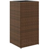  Vrtne sadilice 2 kom smeđa 40 x 40 x 80 cm od poliratana | shoptok.hr