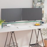 vidaXL stojalo za TV / ekran stekleno prozorno 120x30x13 cm Cene