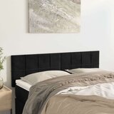  Posteljno vzglavje 2 kosa črno 72x5x78/88 cm žamet, (20954355) | Shoptok.si