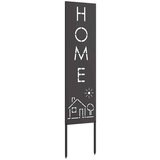 vidaXL Privatnost u vrtu Crna 32 x 140 cm Hladno valjana čelična | shoptok.hr