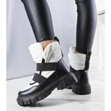 Gemre White insulated slip-on snow boots Francisco | Shoptok.si