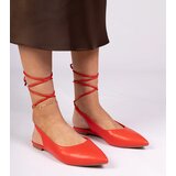 Gemre Red flat eco-leather pumps Terry | Eponuda.ba